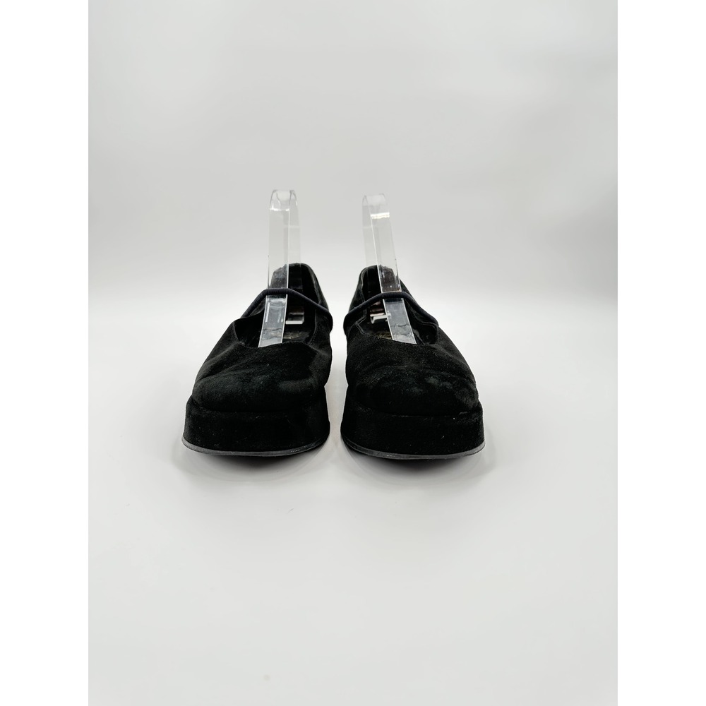 Robert Clergerie Espace Black Suede Platform Mary‎ Jane Shoes Womens 38.5 - Picture 10 of 10